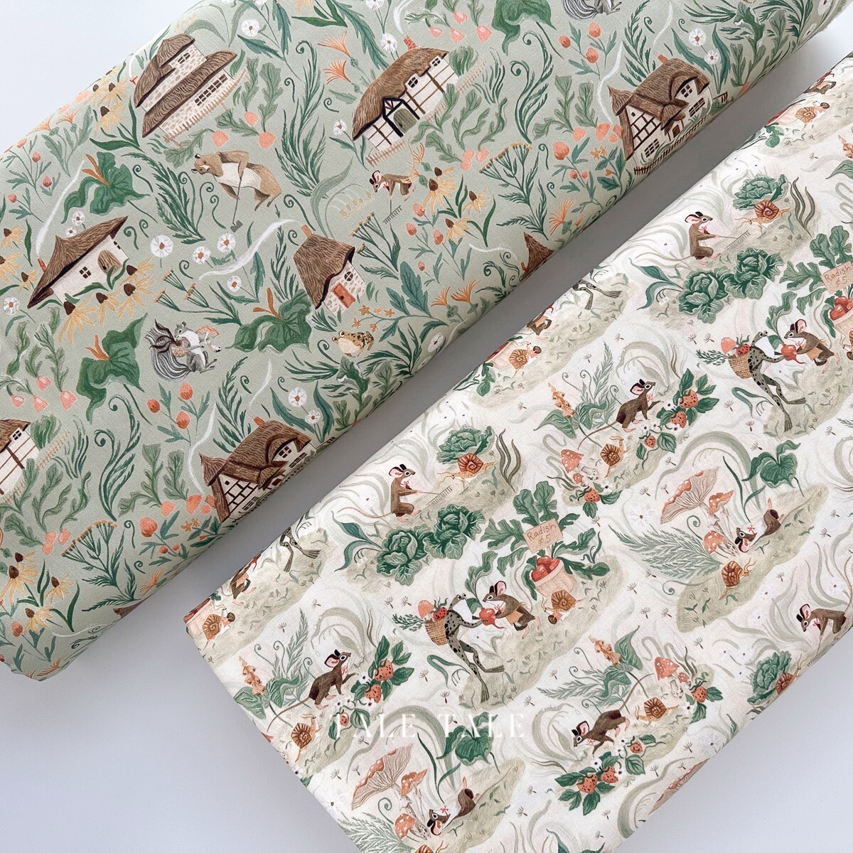 D美國品牌棉布-小鼠的鄉村生活_動物鄉村農莊-DM-2