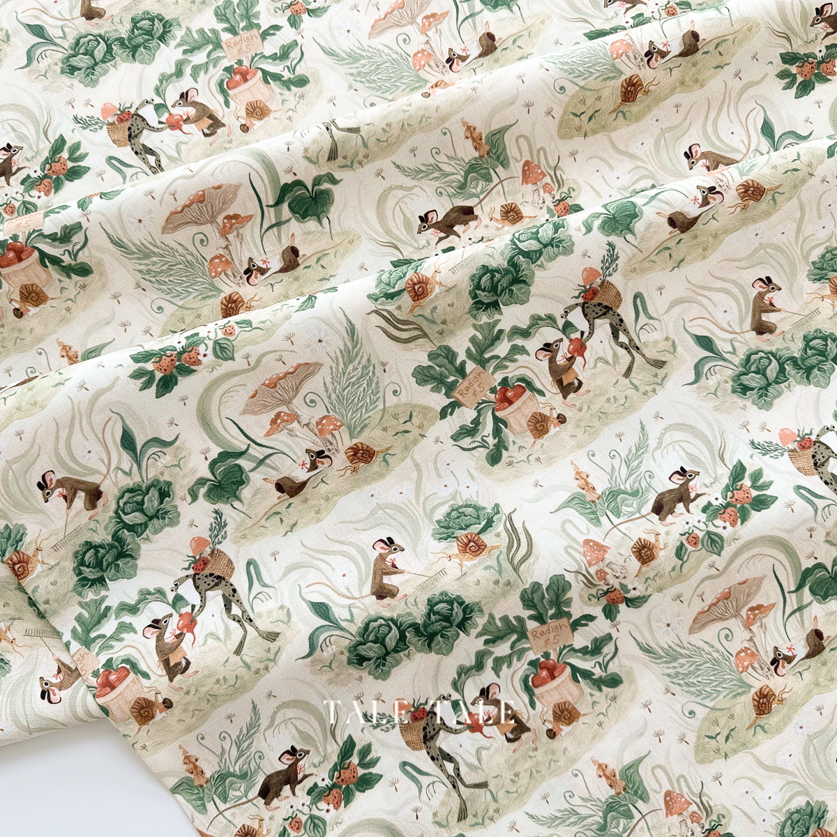 美國品牌棉布-小鼠的鄉村生活-ST-DRR3256VANILLA-8