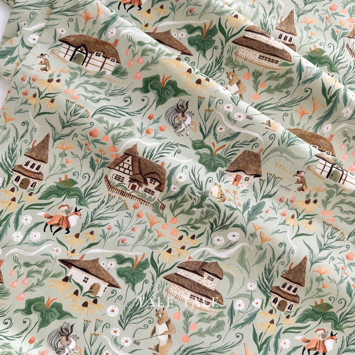 美國品牌棉布-動物鄉村農莊-ST-DRR3257PEAPOD-3