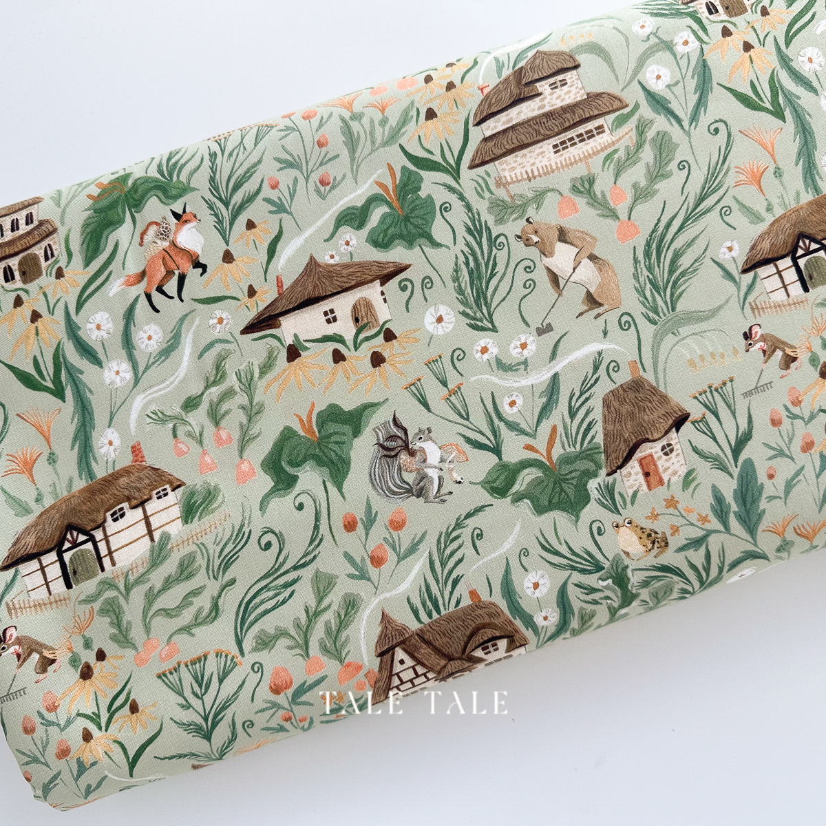 美國品牌棉布-動物鄉村農莊-ST-DRR3257PEAPOD-1