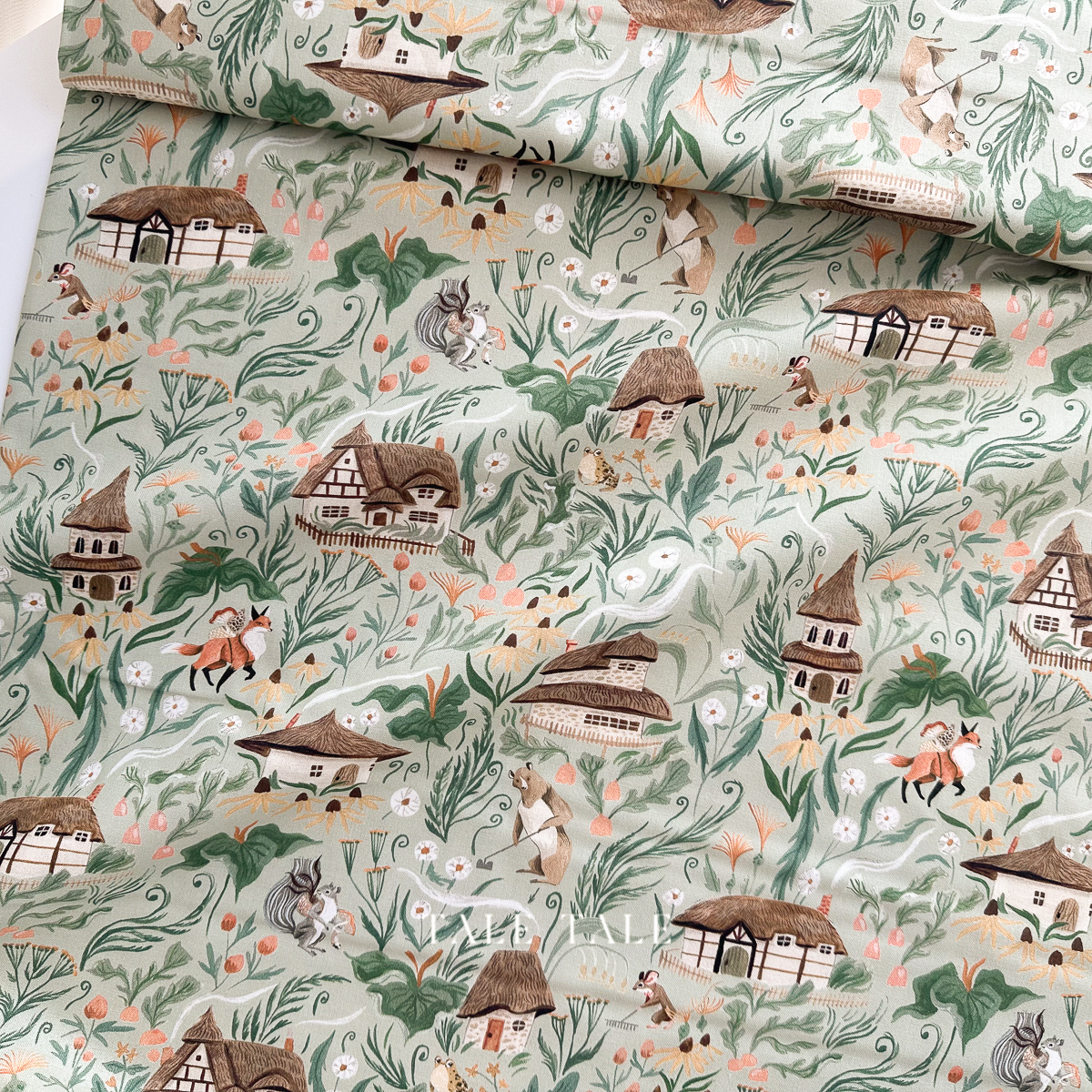 美國品牌棉布-動物鄉村農莊-ST-DRR3257PEAPOD-7