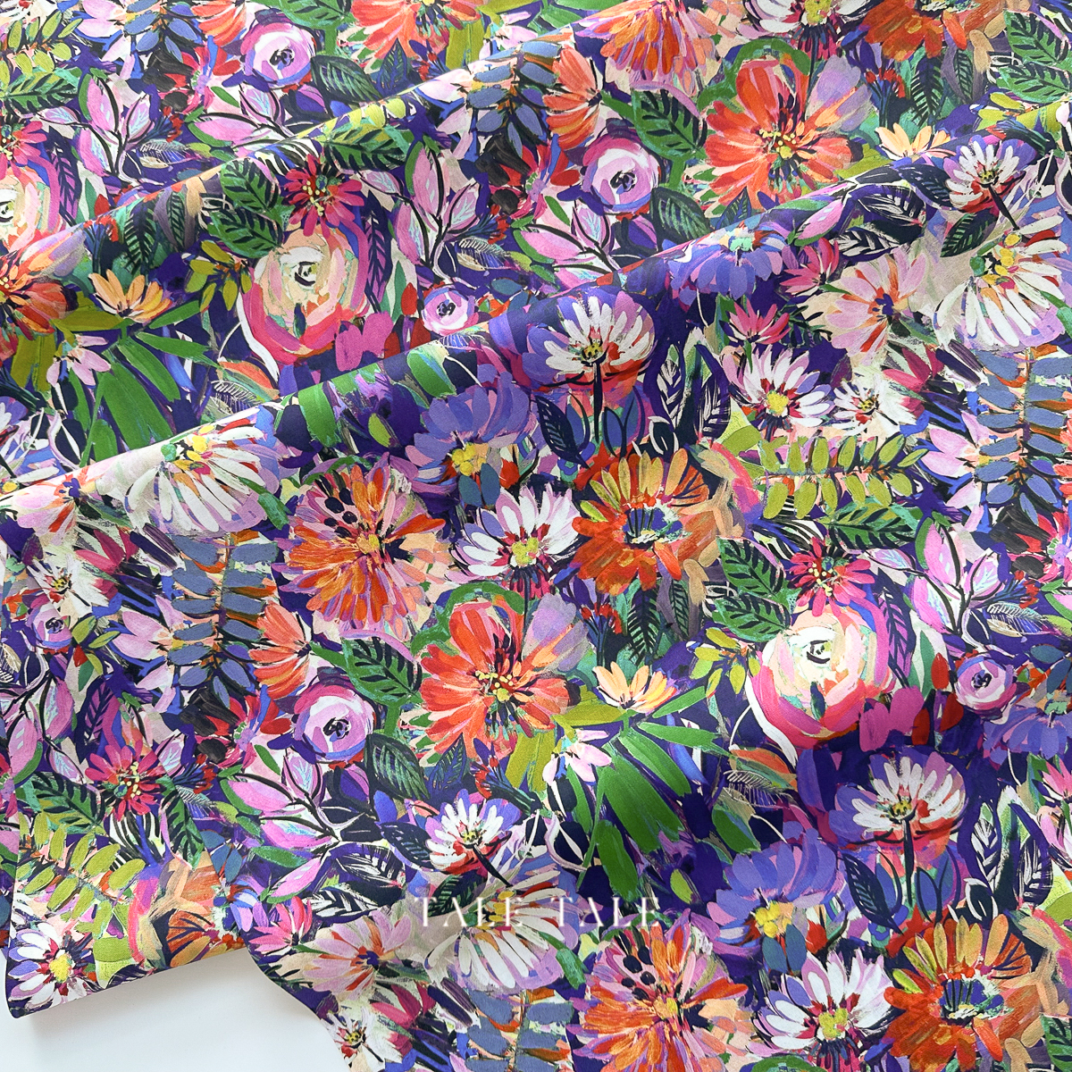 美國品牌棉布-晚霞嘉年華-紫-Y4596-27-2