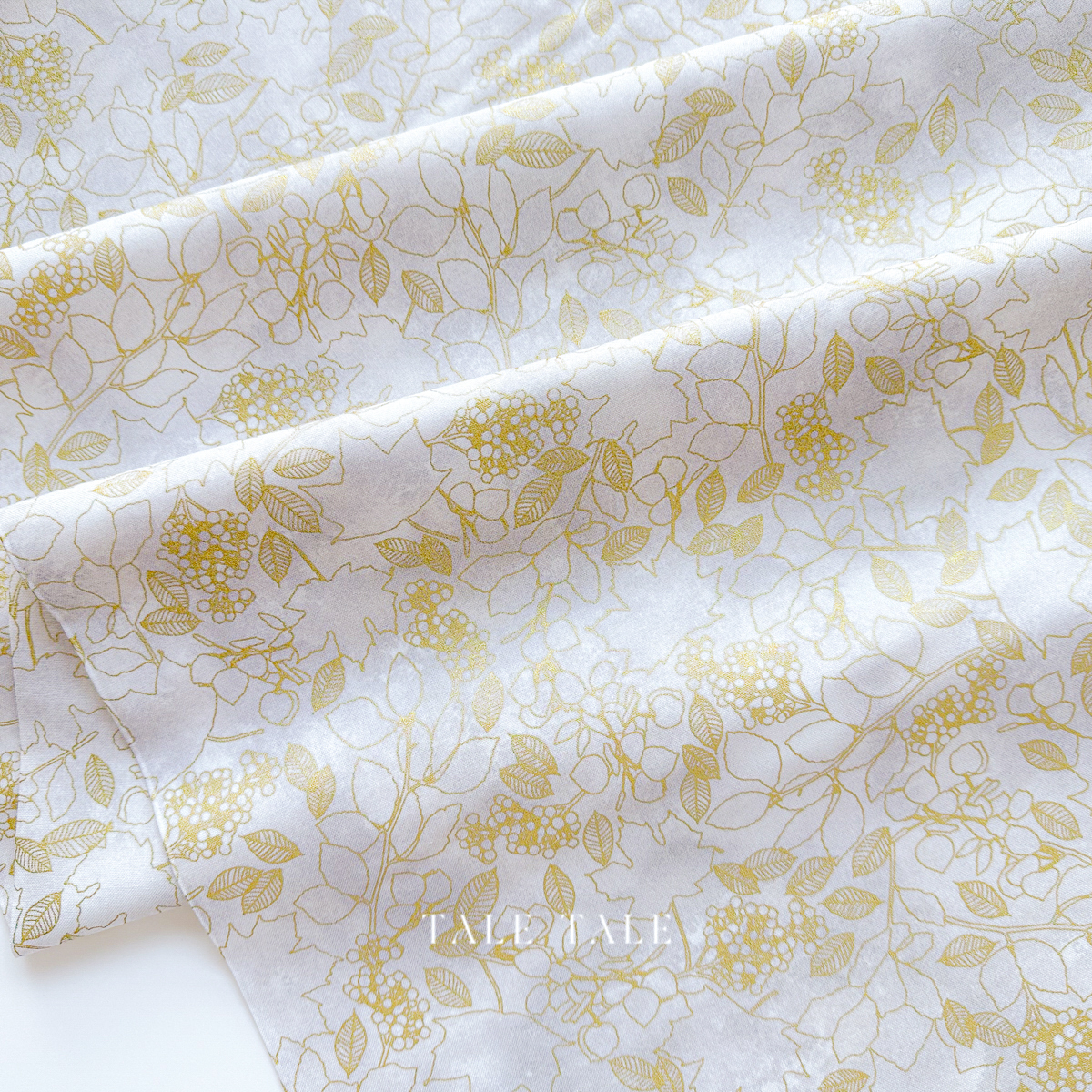 美國品牌燙金布-金線葉-米-AWHDM-22967-155-6