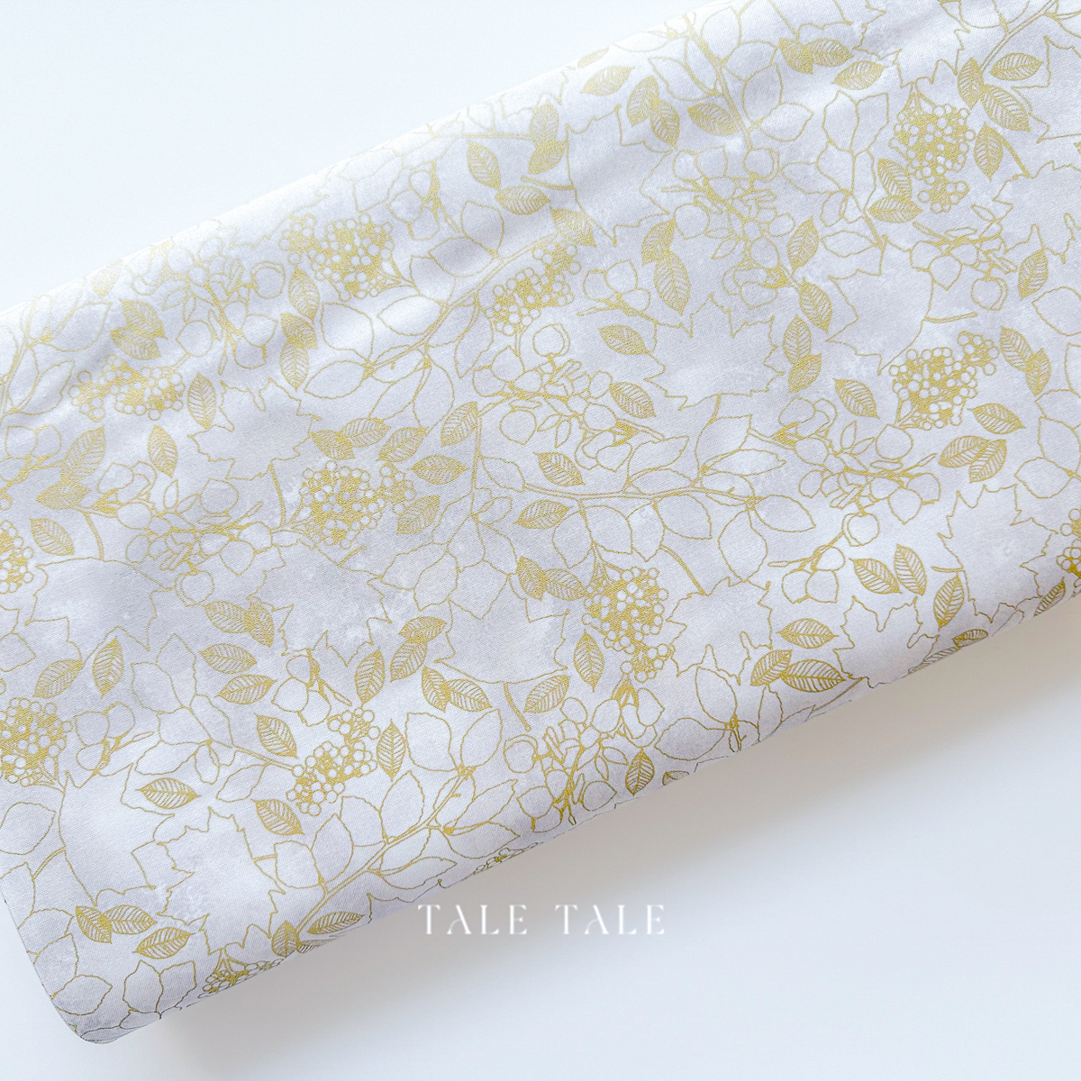 美國品牌燙金布-金線葉-米-AWHDM-22967-155-1