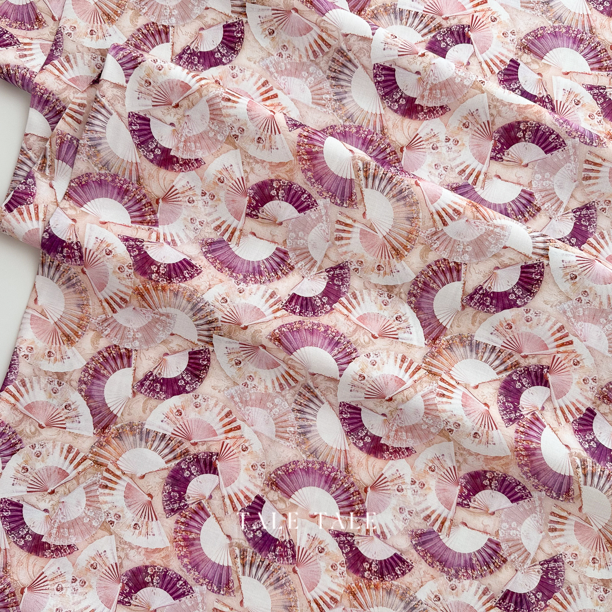 美國品牌棉布-古典舞扇-粉-SRKD-23270-226-5