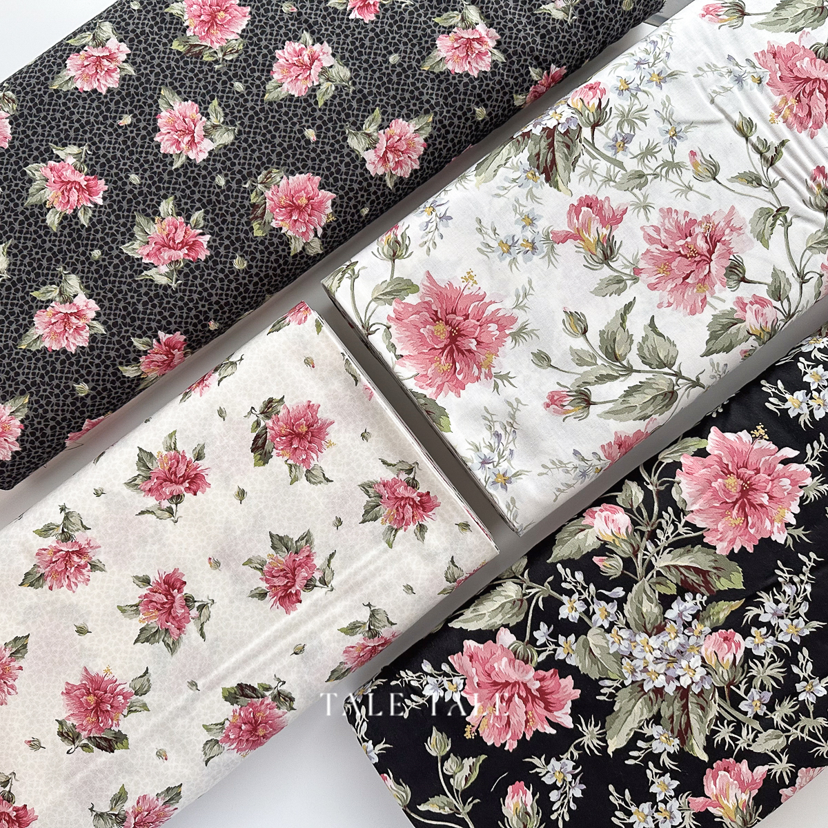 D美國品牌棉布-馬洛花開_馬洛花朵朵-DM-1