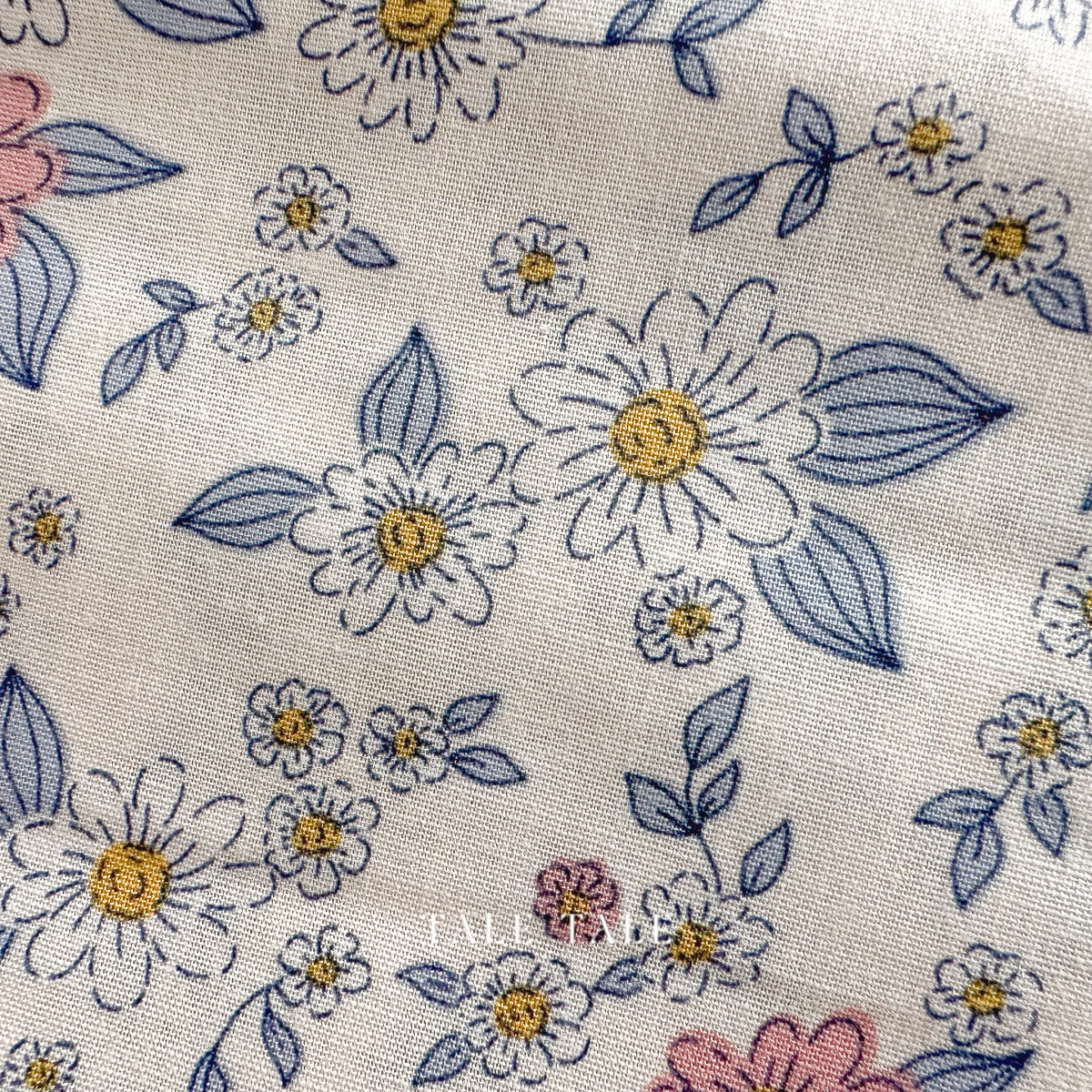 美國品牌棉布-素描小碎花-米-Y4567-55-2 (1)