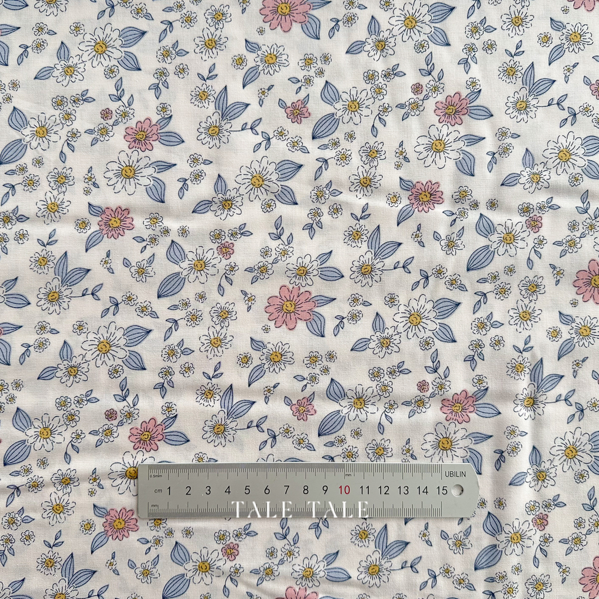 美國品牌棉布-素描小碎花-米-Y4567-55-1 (1)