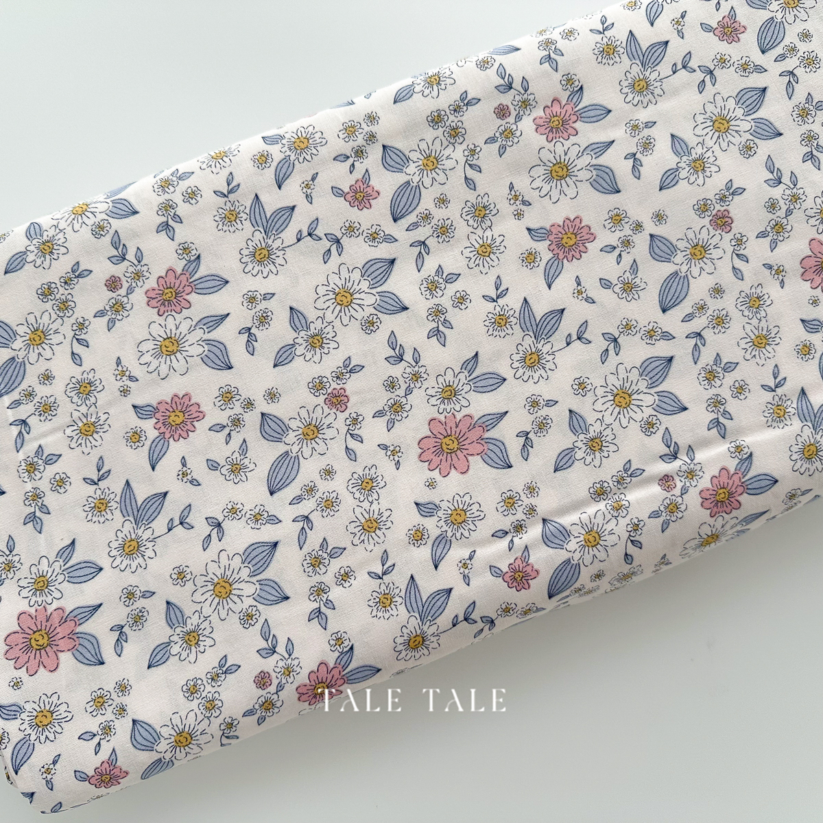 美國品牌棉布-素描小碎花-米-Y4567-55-2