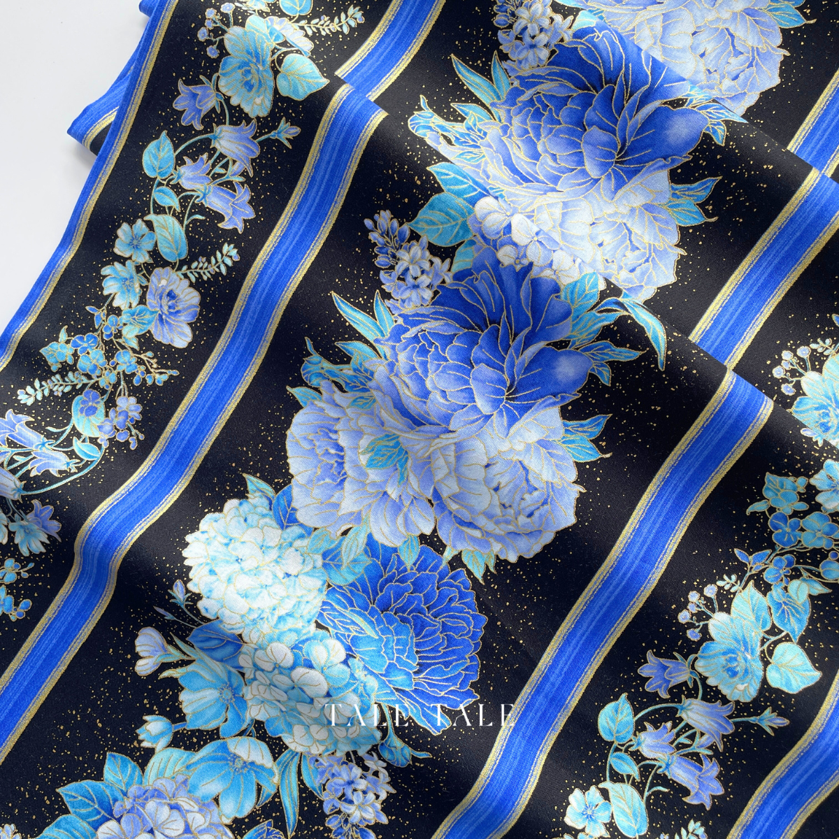 美國品牌燙金布-慕雪墜華-邊條-ESCAPADE-CM3792-BLACK-4