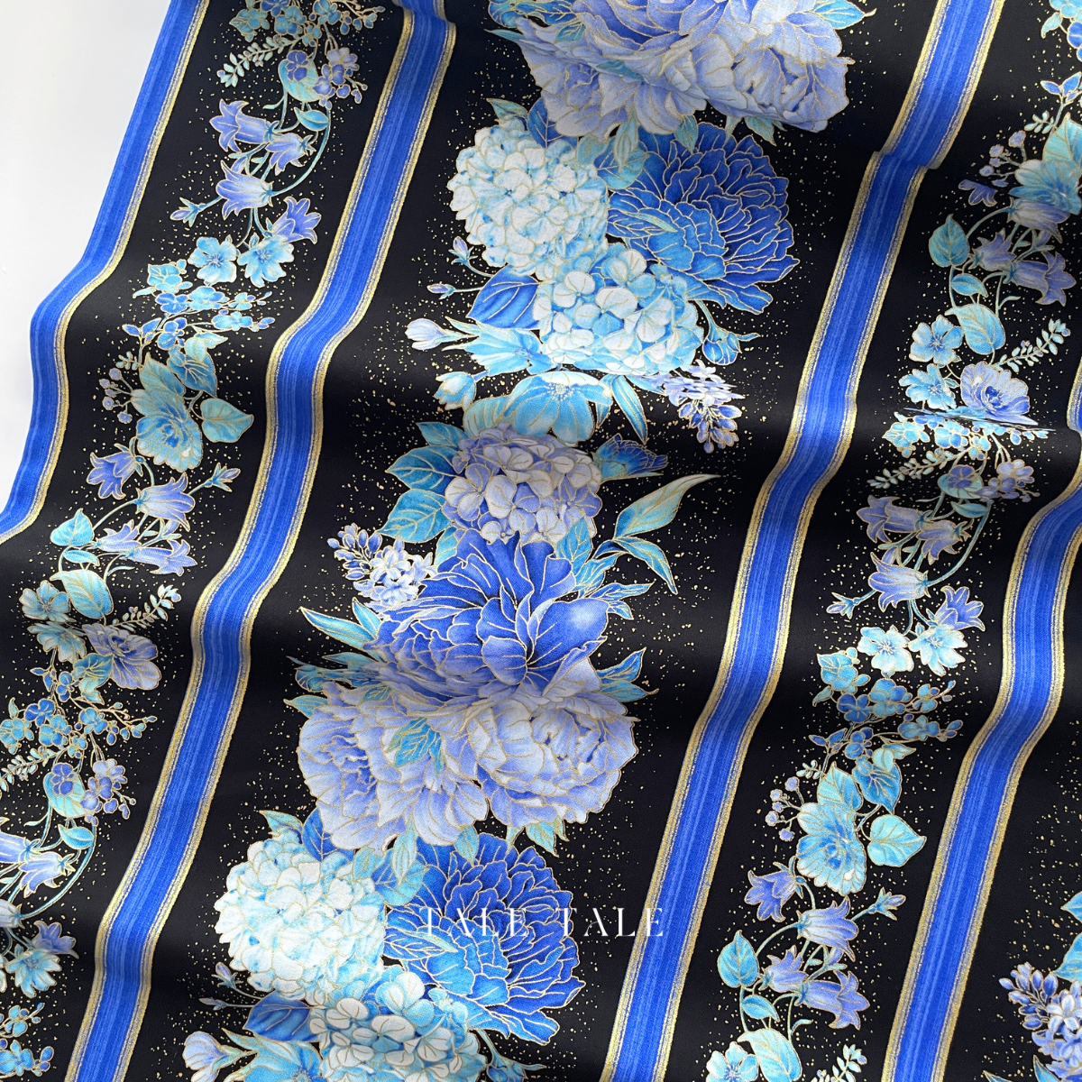 美國品牌燙金布-慕雪墜華-邊條-ESCAPADE-CM3792-BLACK-2