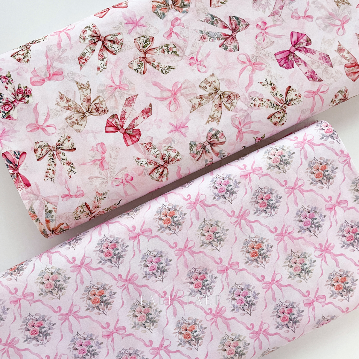 美國品牌棉布-甜蜜蝴蝶結花蕾_蝴蝶結盛會-DM-1