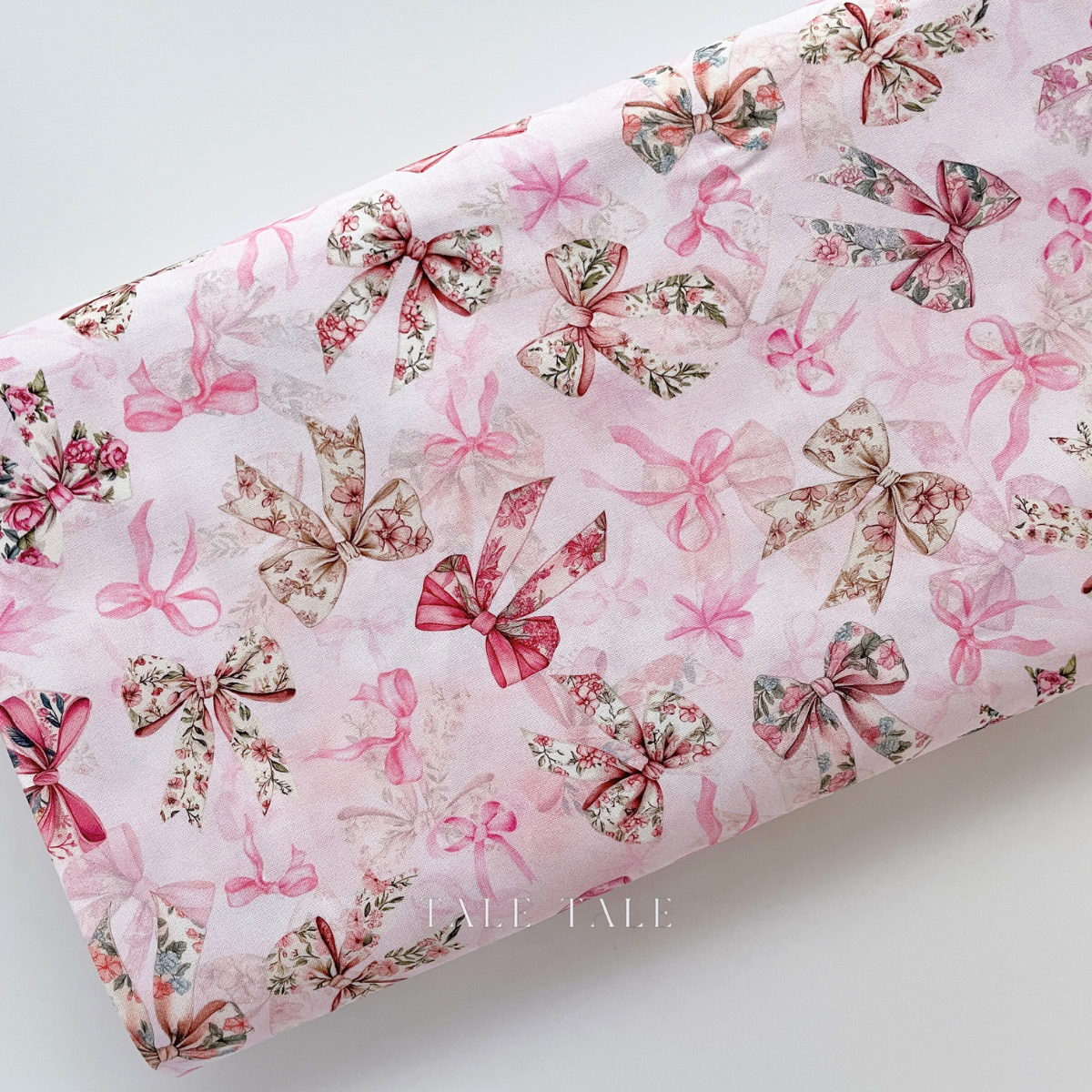 美國品牌棉布-蝴蝶結盛會-粉-X5660-391-2