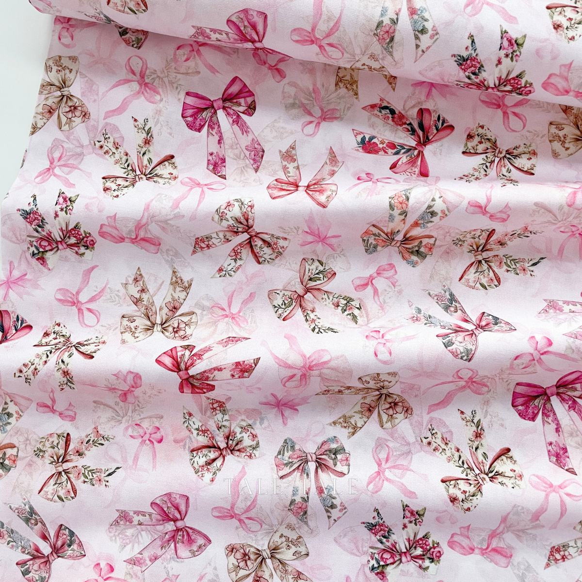 美國品牌棉布-蝴蝶結盛會-粉-X5660-391-6