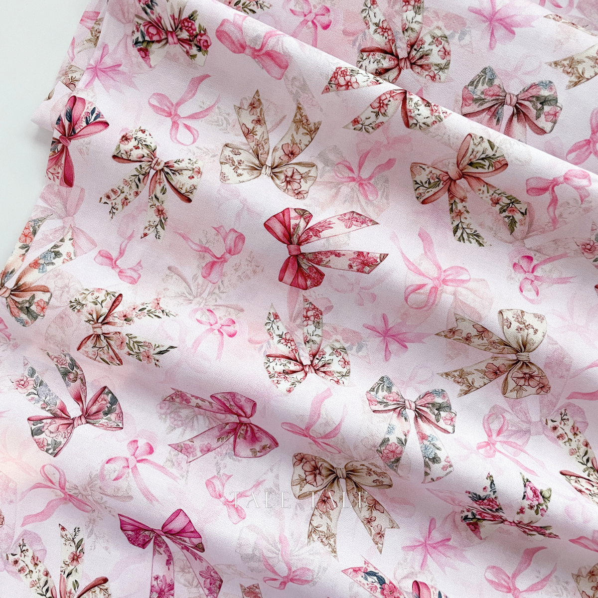 美國品牌棉布-蝴蝶結盛會-粉-X5660-391-3