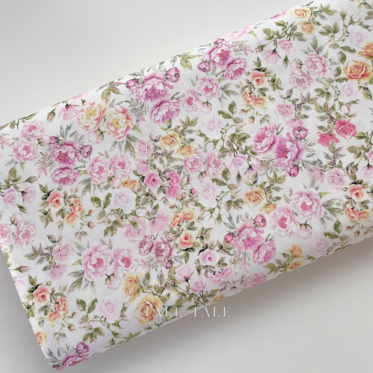 美國品牌棉布-玫瑰茶會-米-X5658-153-5