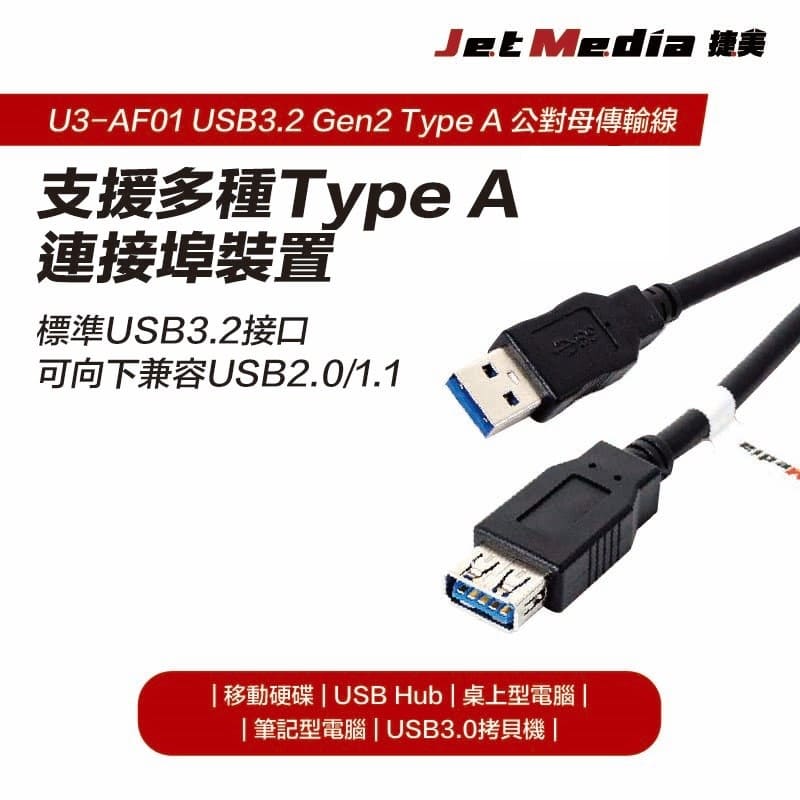 USB3.1 Gen2 A-AF傳輸線繁中詳情頁-4