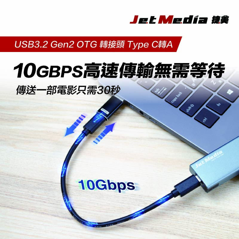 USB3.2 Gen2 OTG 轉接頭 Type C轉A繁中詳情頁-3