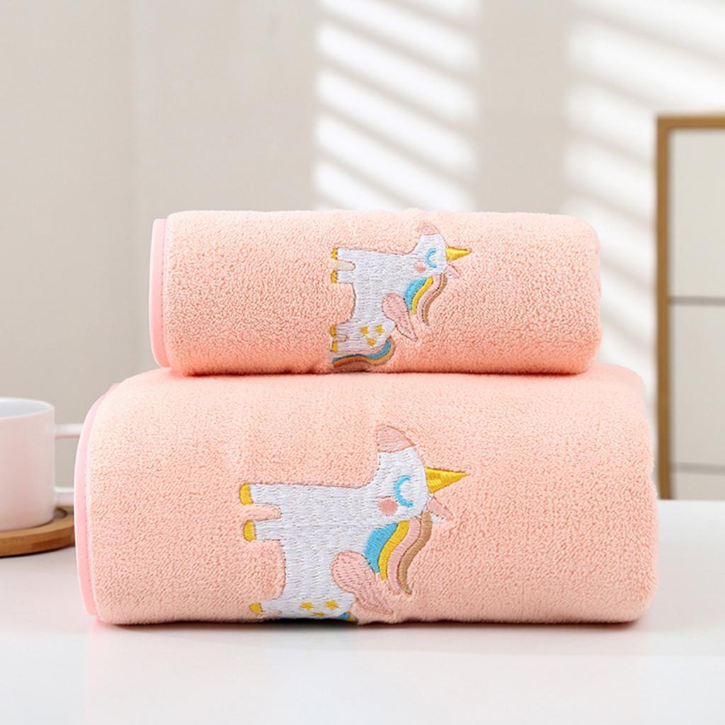 S Thickened Absorbent Gift Face & Bath Towel Two-Piece Set HM002