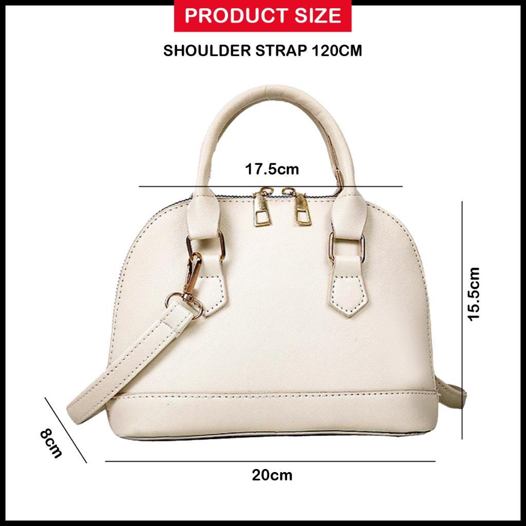 S Minimalist Women's Handbag Simple Sling Shell Shape Bag with Double Handle BG938