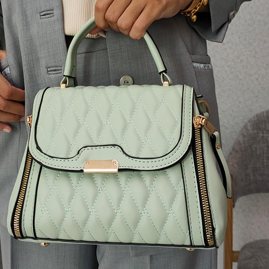 S Women’s Diamond Pattern Handbag with Top Handle Sling Bags CS218