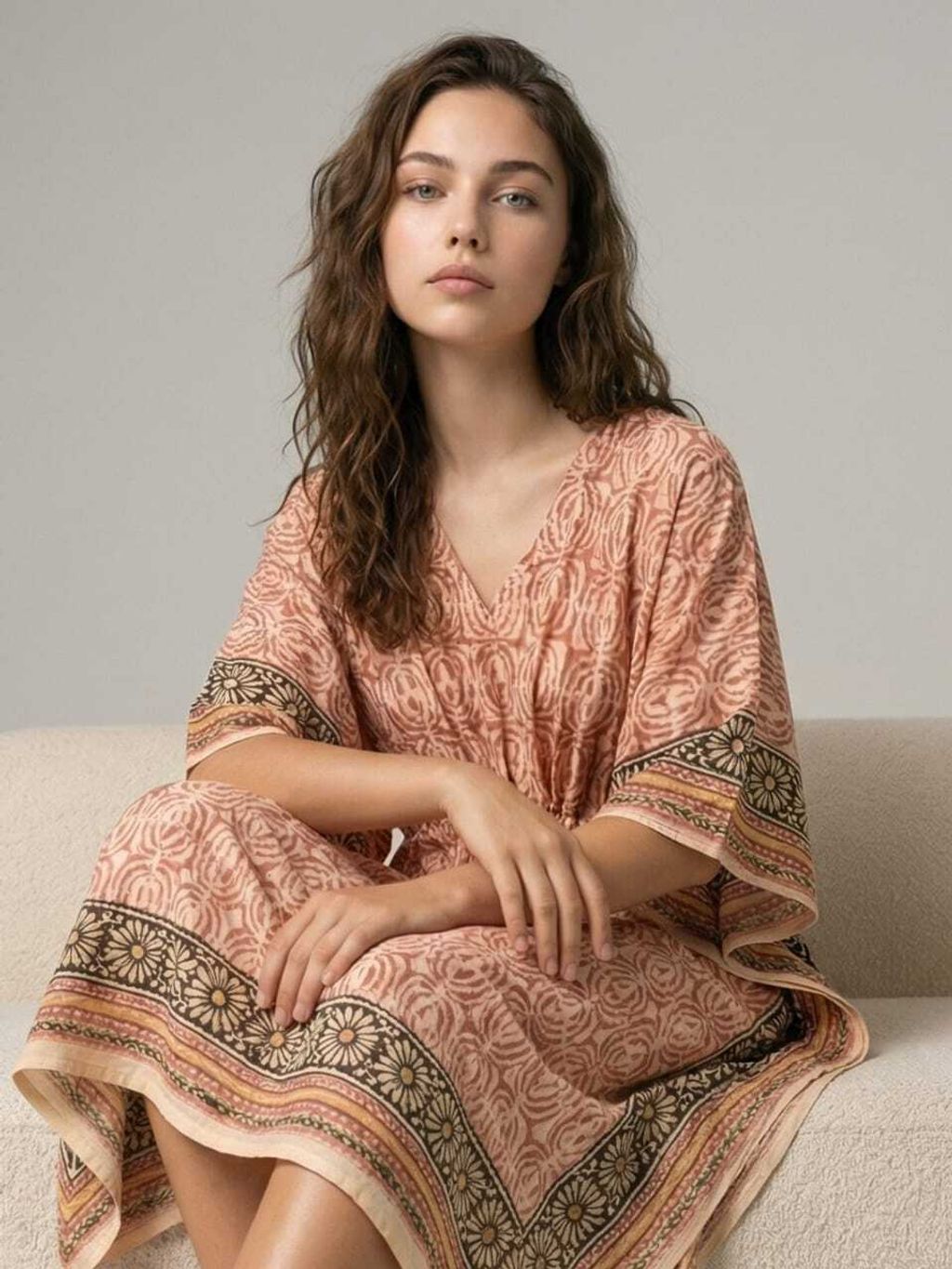 Kaftan Red-Beige Oval 4