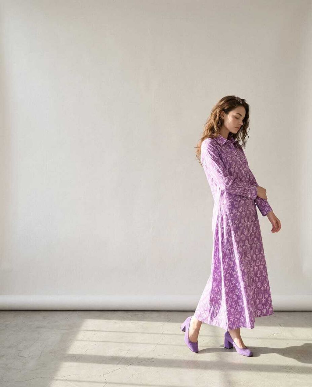 A-line Collar Purple 2