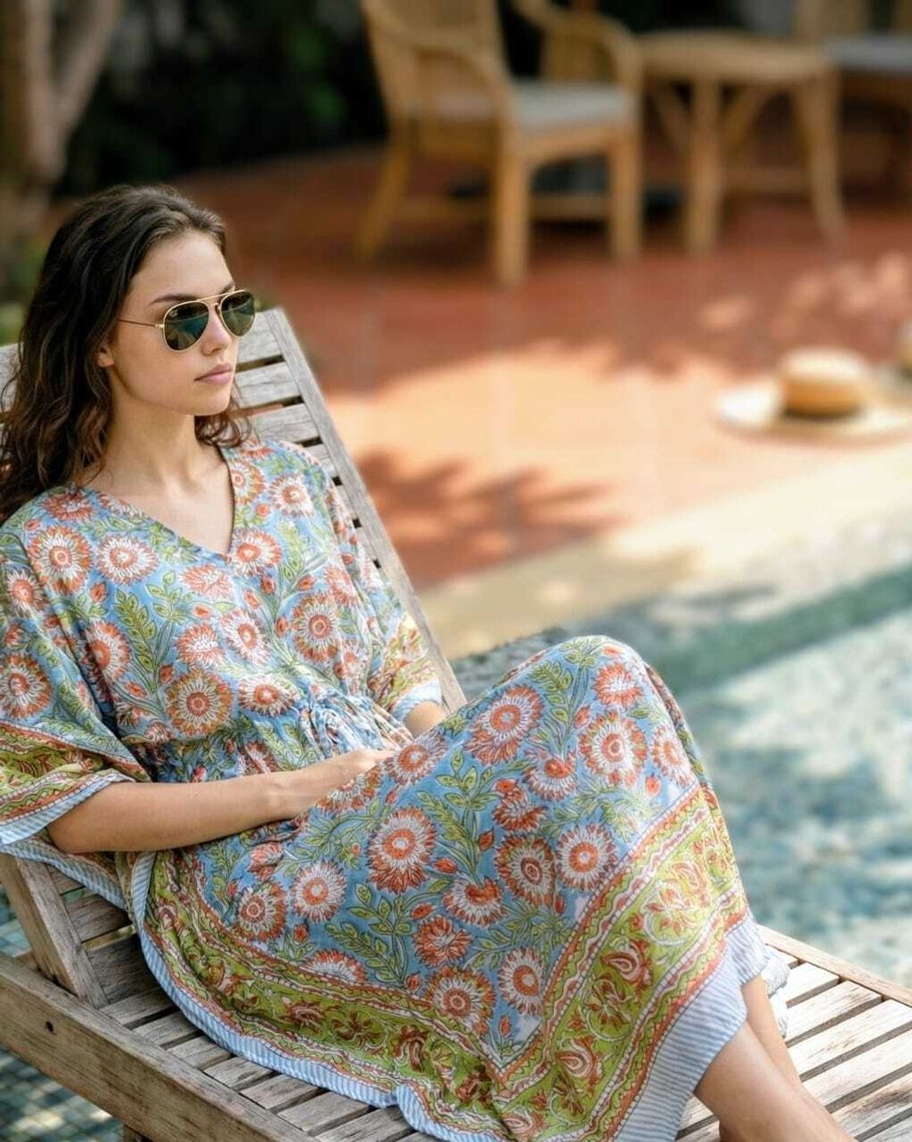 Blue-Floral-Orange 1