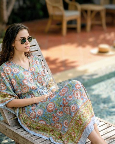 Blue-Floral-Orange 1