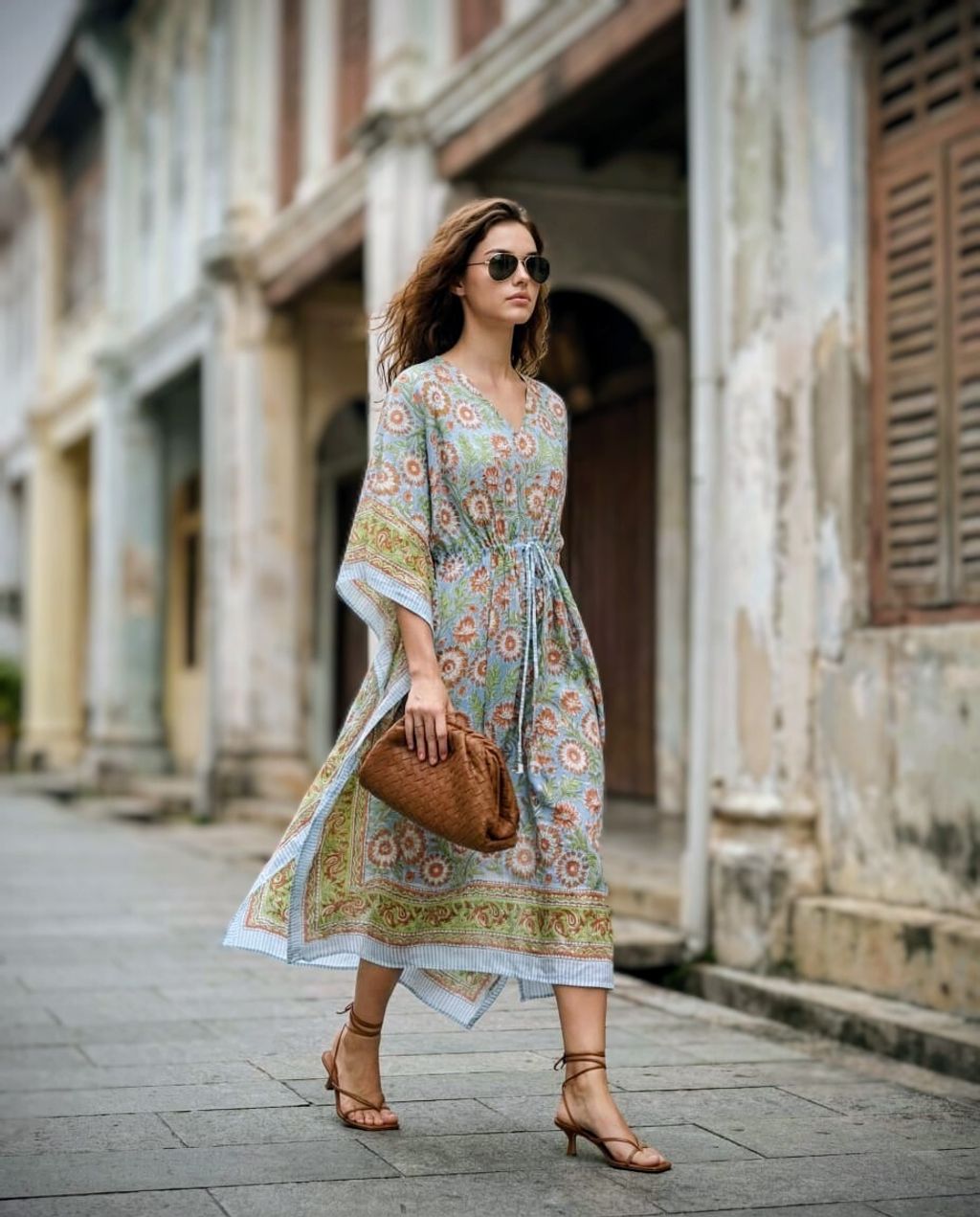 Blue-Floral-Orange 4