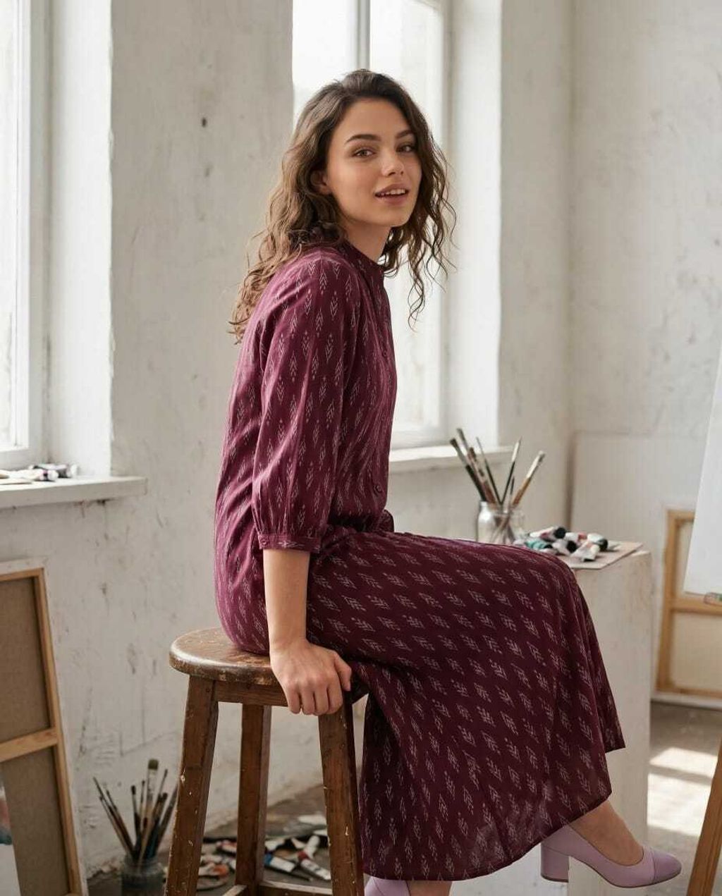 A-line Nayo Maroon 6
