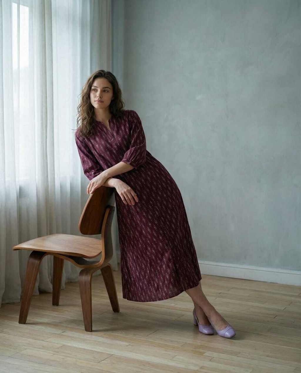 A-line Nayo Maroon 7