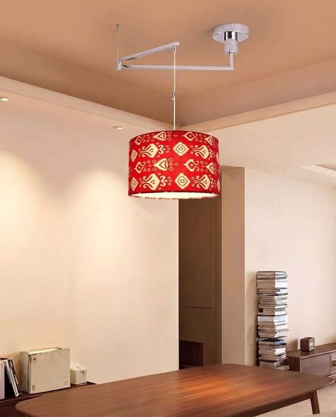 Ikat print red-beige 4