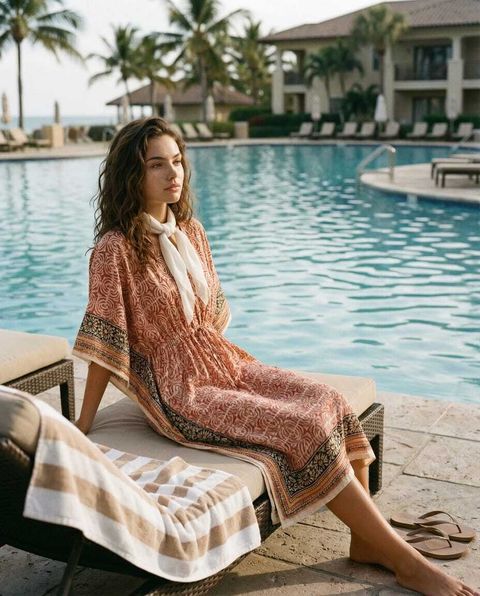 Kaftan Red-Beige Oval 1