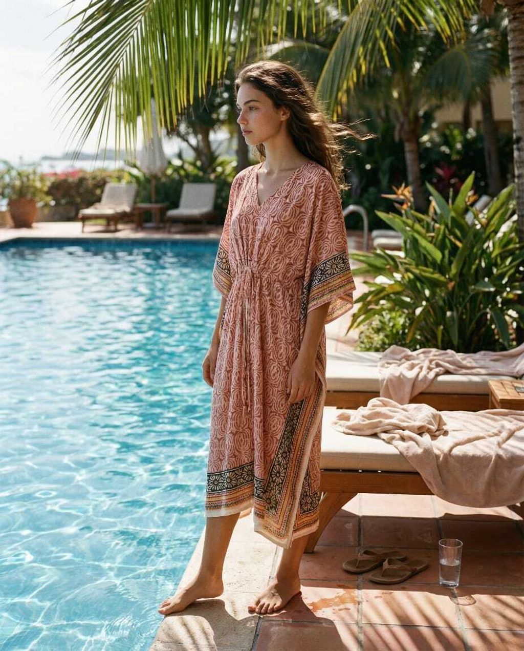 Kaftan Red-Beige Oval 2