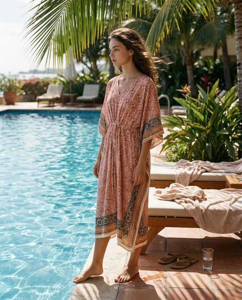 Kaftan Red-Beige Oval 2