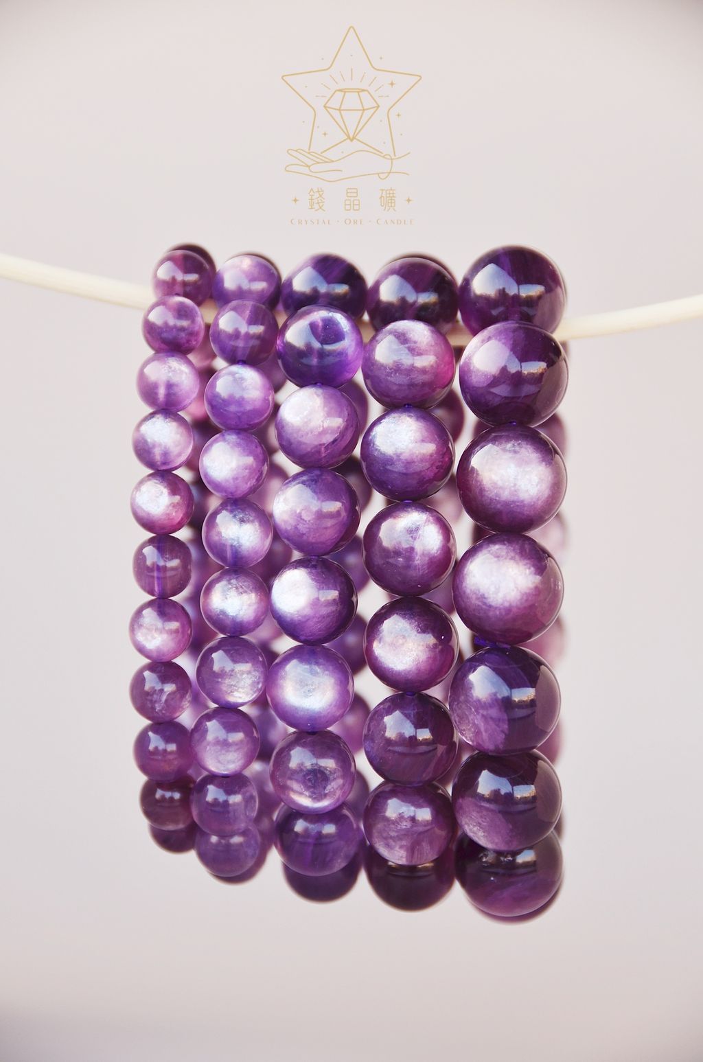紫鋰雲母-直5