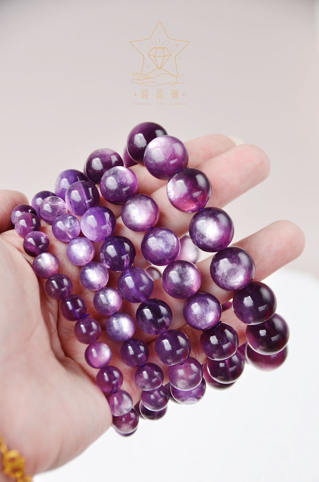 紫鋰雲母-直3
