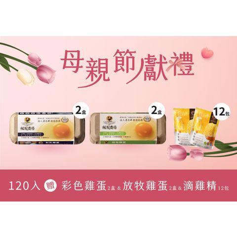 母親節-120包(裸包)-贈彩色2盒+放牧2盒+雞精單包12包