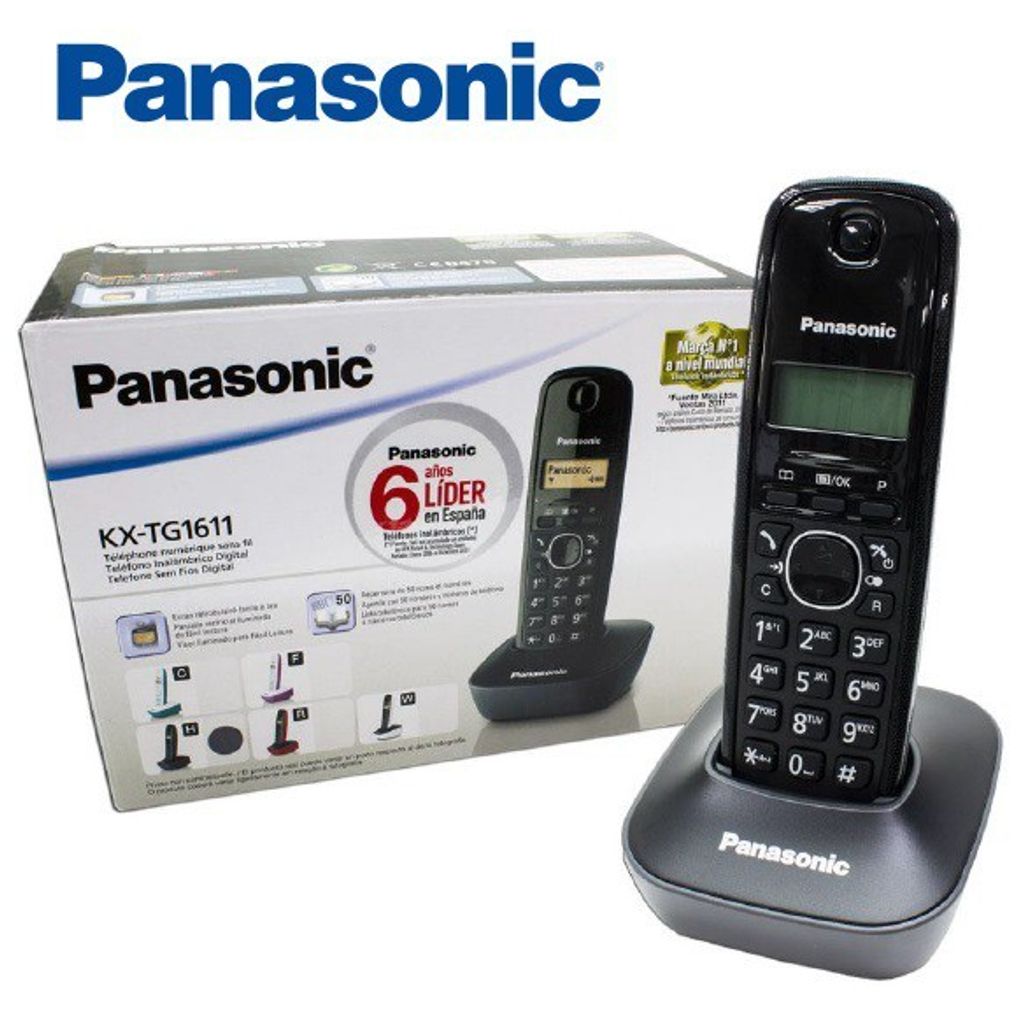 Panasonic KX-TG1611 téléphone Téléphone DECT Noir Identification
