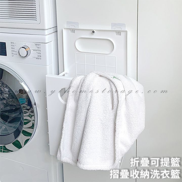 摺疊收納洗衣籃 可折疊 置物籃 (1)