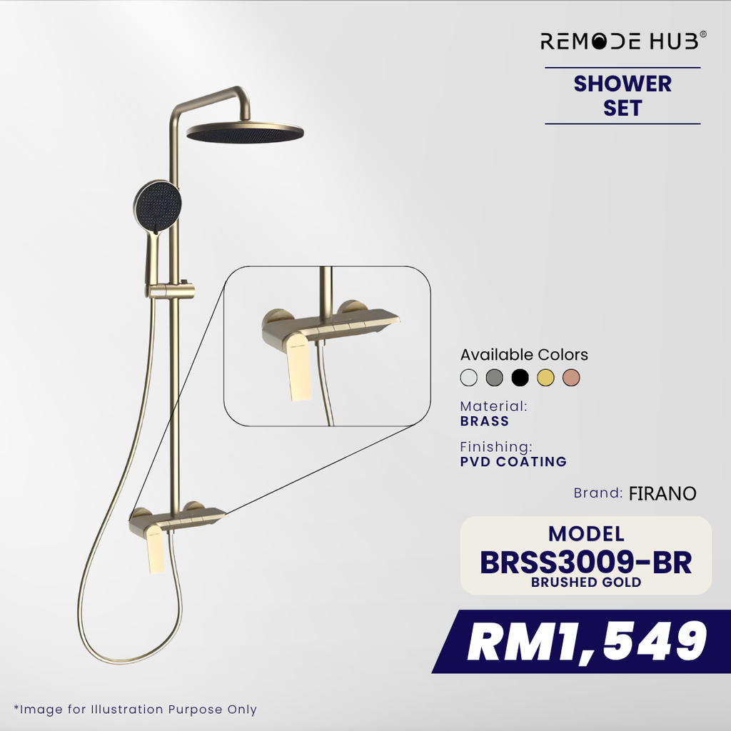 BRSS3009-BR-BRUSHED GOLD