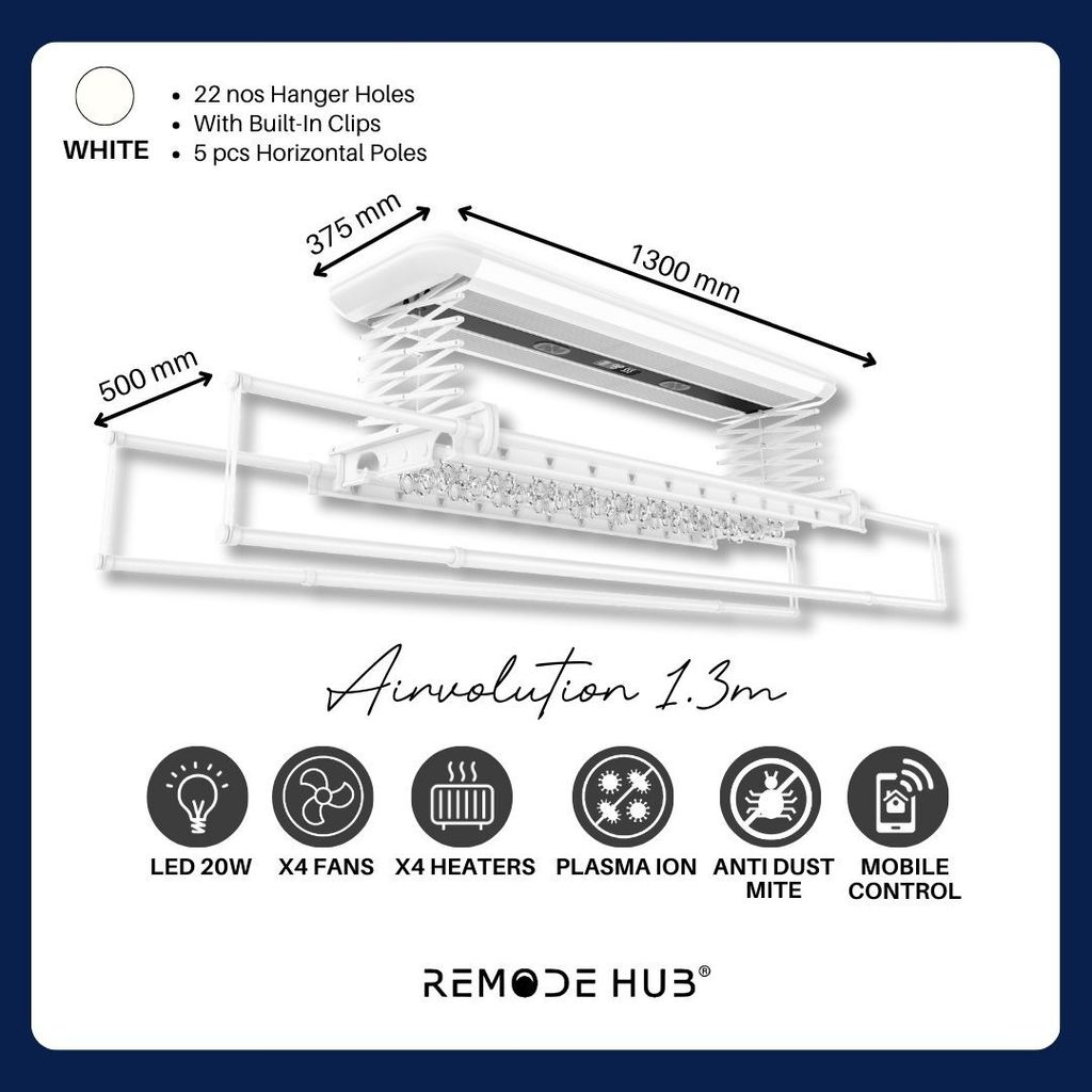 12 Airvolution 1.3m White