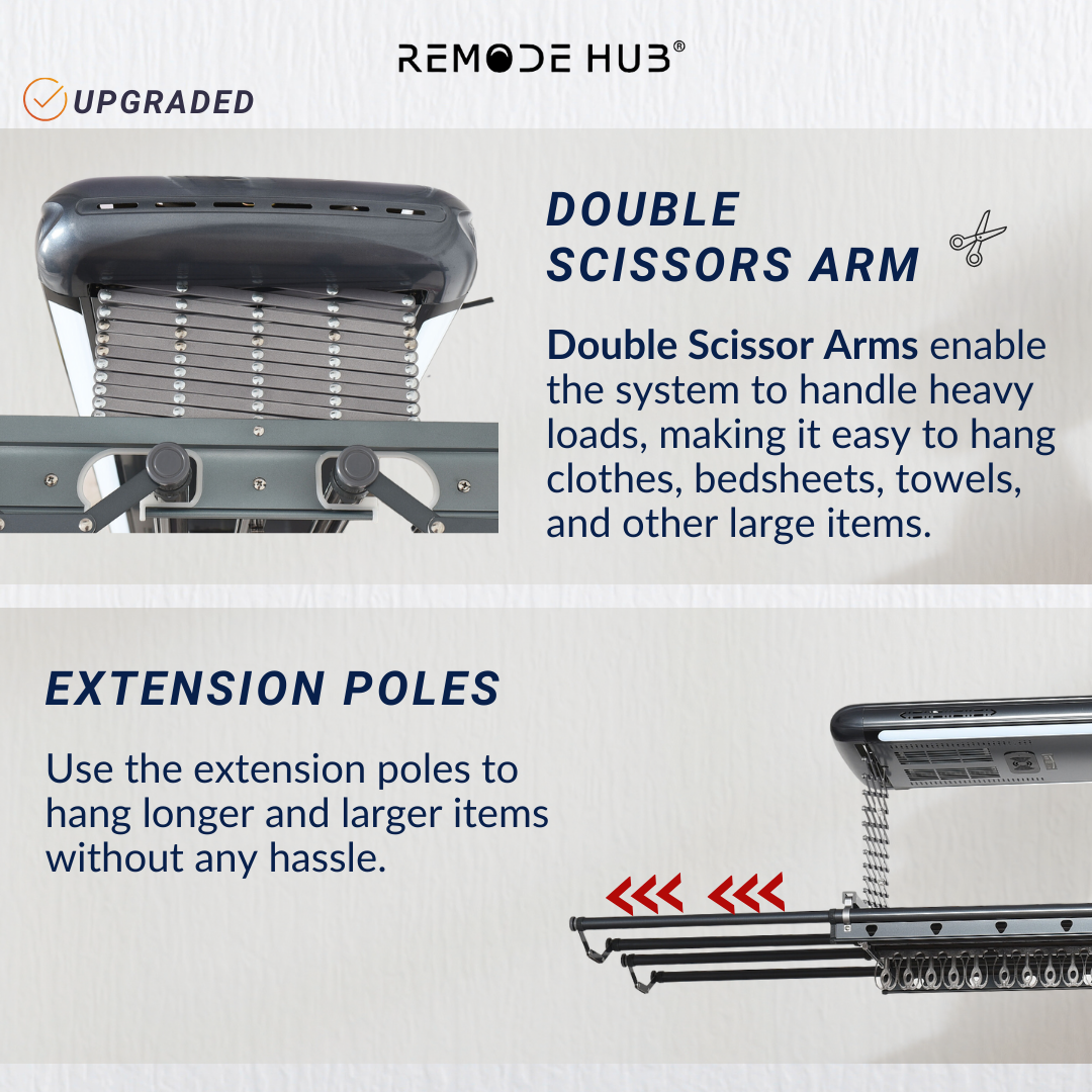 NEW MAX Series - Automated Laundry Rack Smart Laundry System - Electric ...