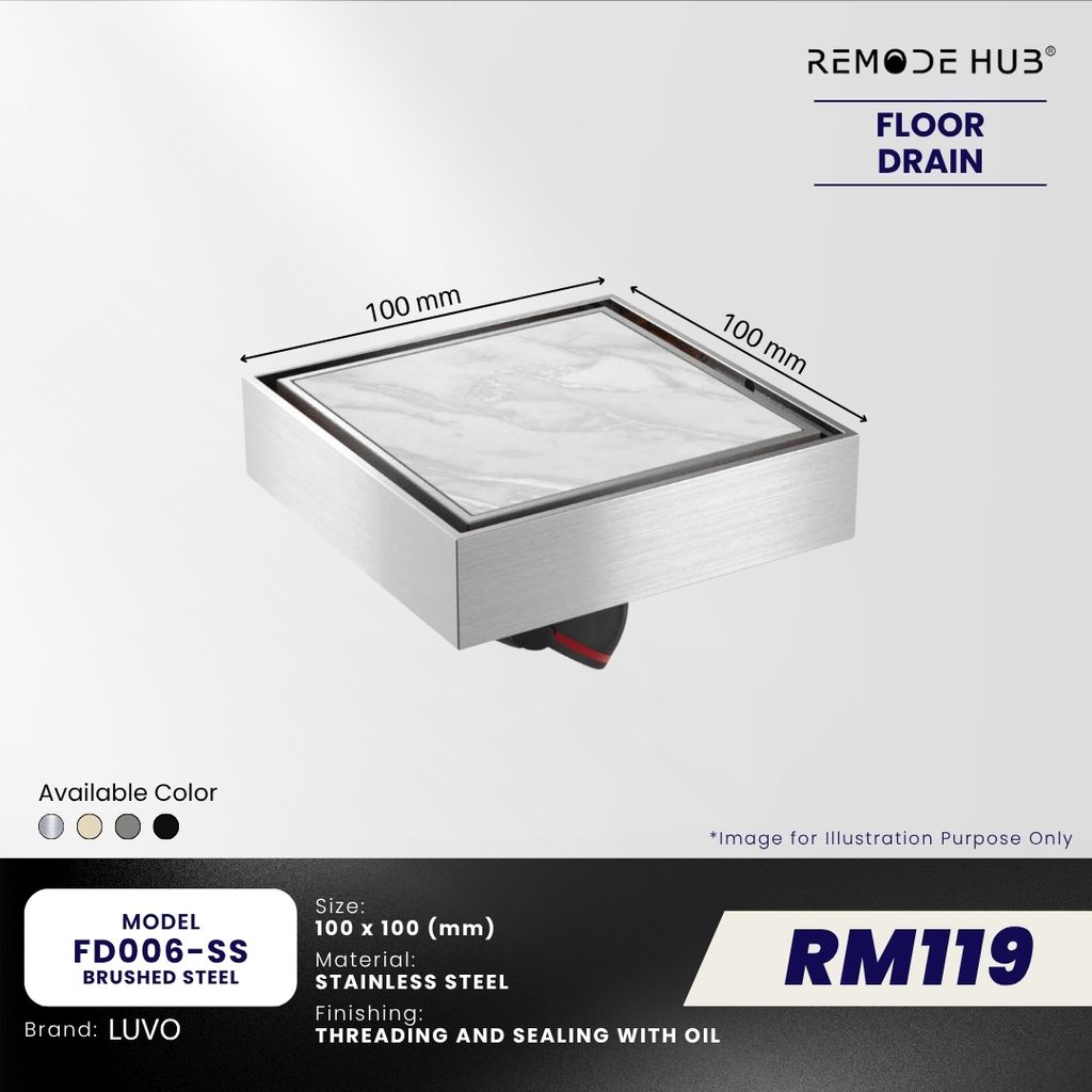 FD006-SS-BRUSHED STEEL