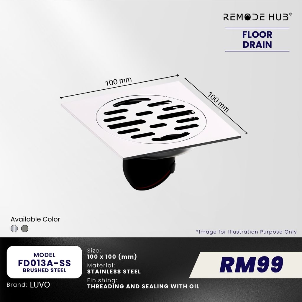 FD013A-SS-BRUSHED STEEL