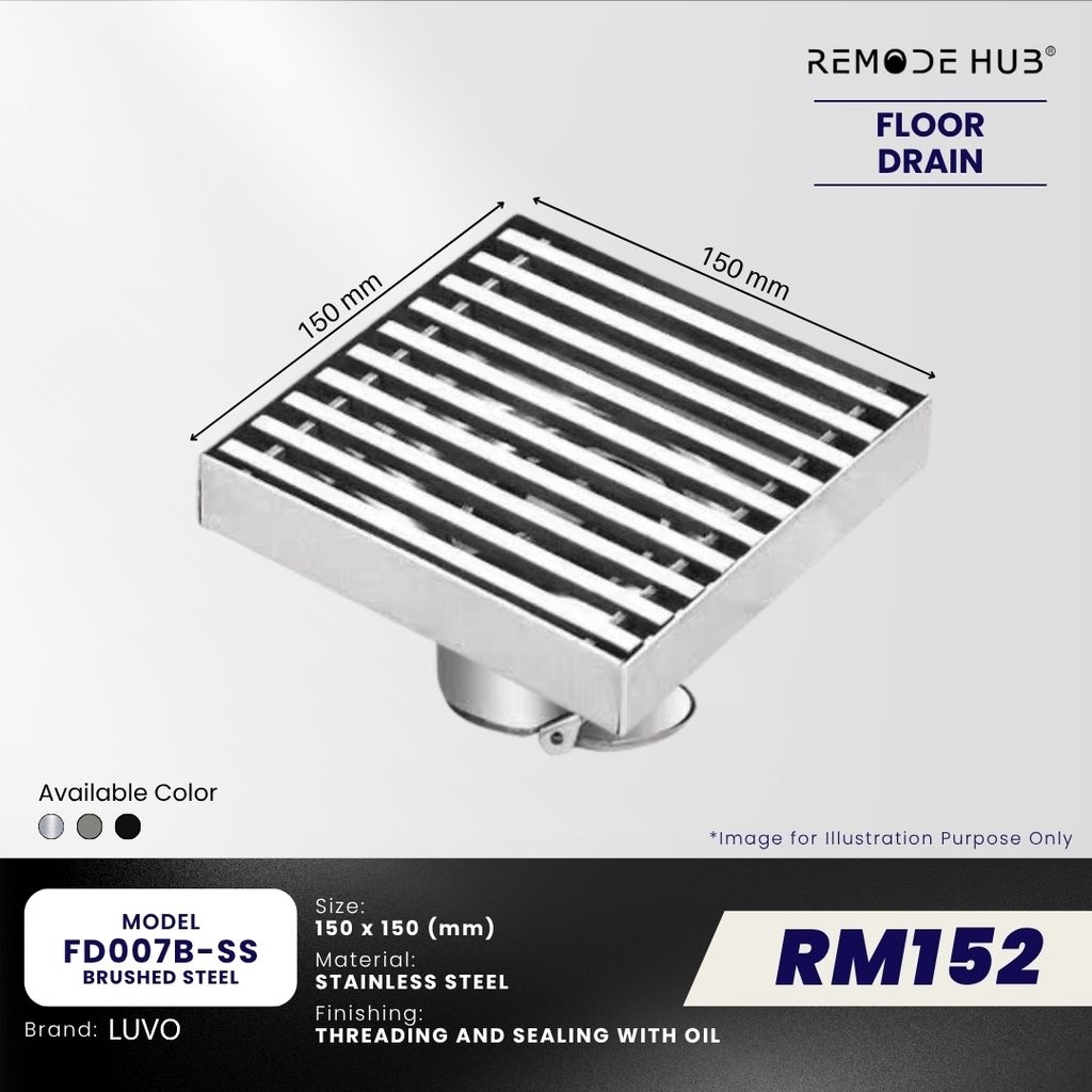 FD007B-SS-BRUSHED STEEL