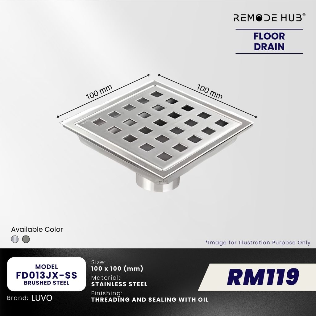 FD013JX-SS-BRUSHED STEEL