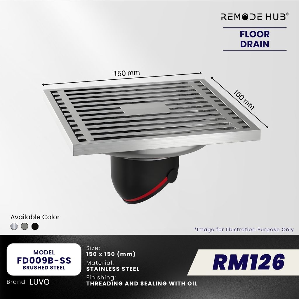 FD009B-SS-BRUSHED STEEL