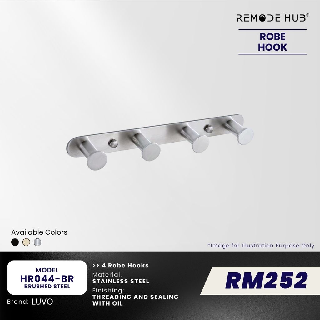 HR044-BR-BRUSHED STEEL